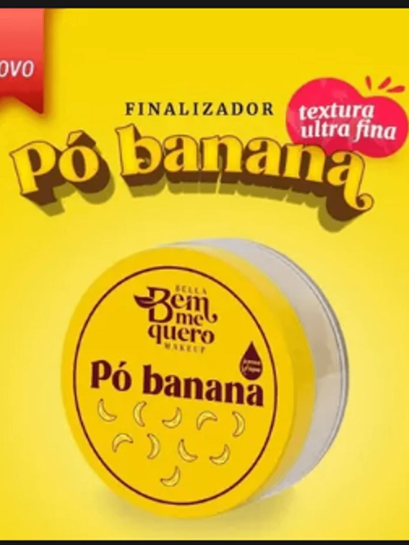 Pó Banana Para Maquiagem Fixador Translúcido Finalizador Da Bela Bem Me Quero