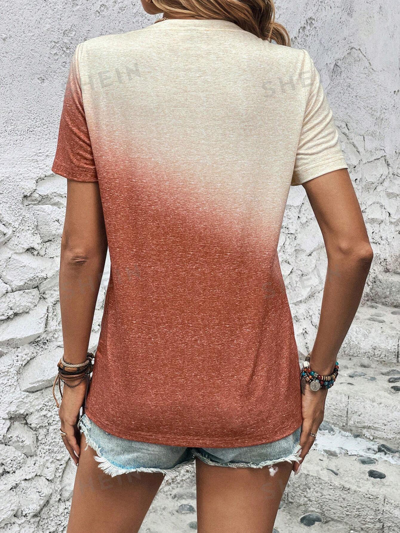 Camiseta Ombre Bolso Degradê