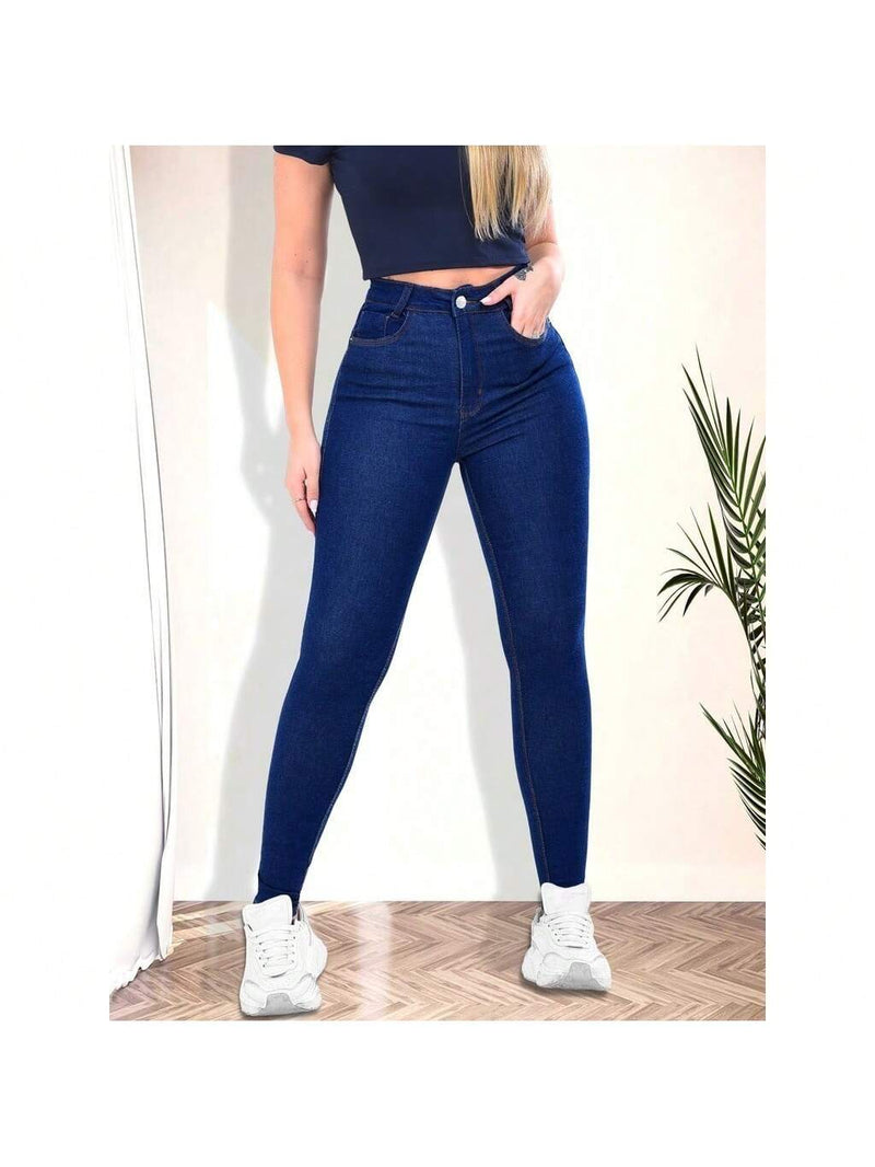 kit 3 Calças Jeans feminina Skinny Premium Lycra